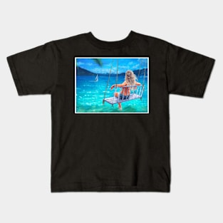 beach girl Kids T-Shirt